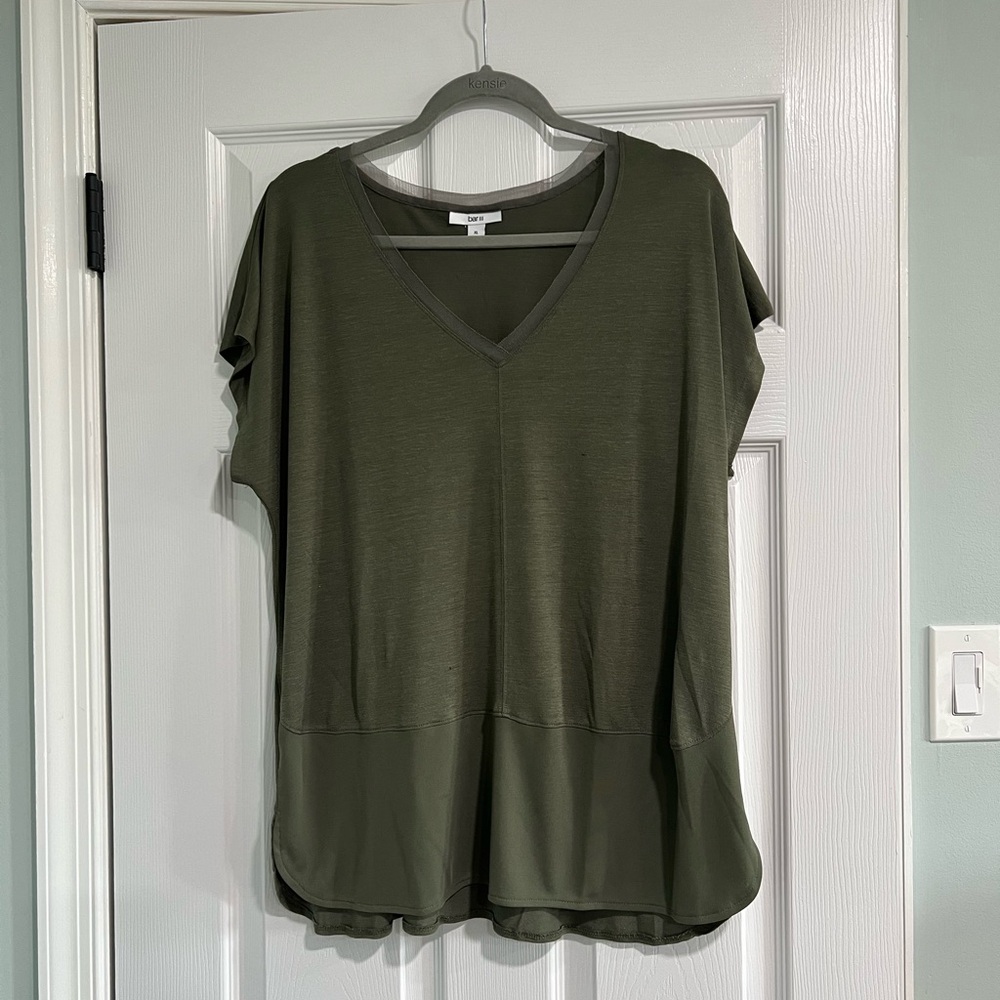 Bar III Short Sleep Blouse